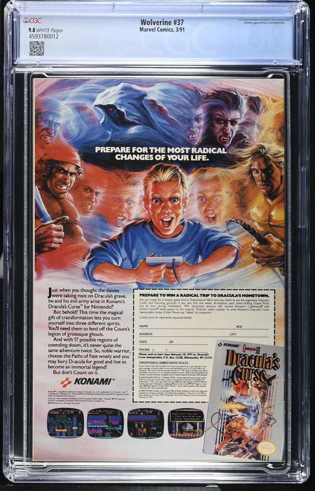 Wolverine #37 (3/91) Graded CGC 9.8 (Online Order Only)