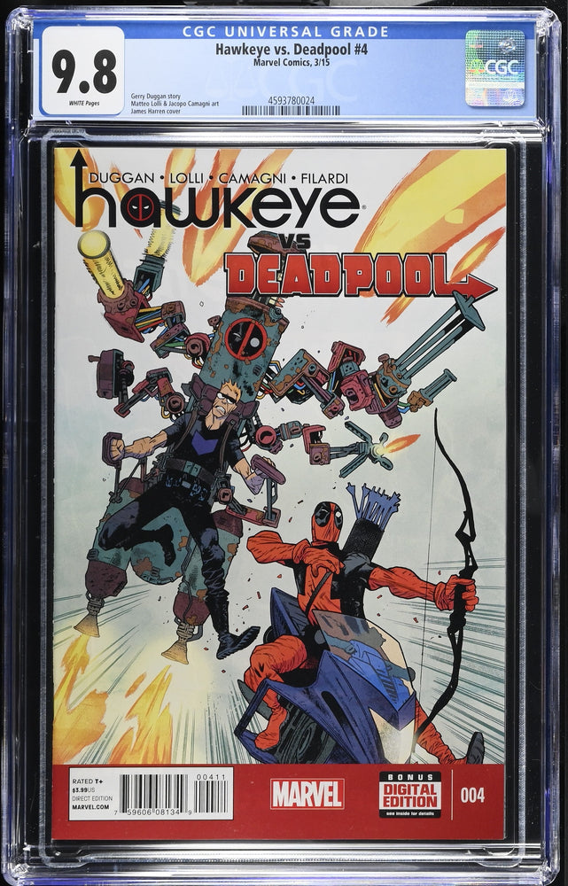 Hawkeye vs. Deadpool #4 (3/15) Graded CGC 9.8 (Online Order Only)