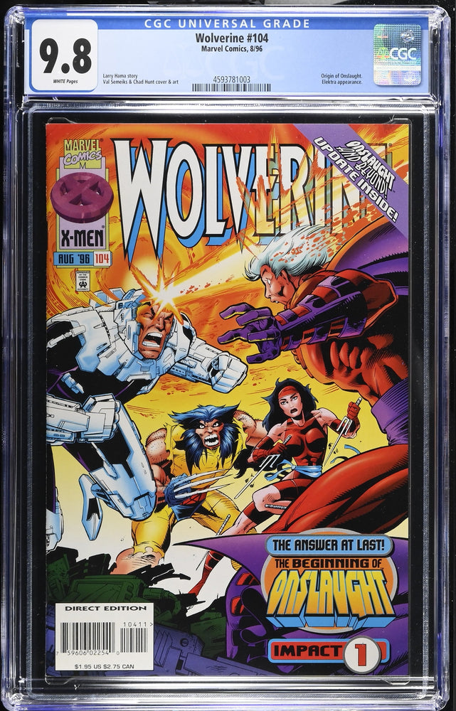 Wolverine #104 (8/96) Graded CGC 9.8 (Online Order Only)