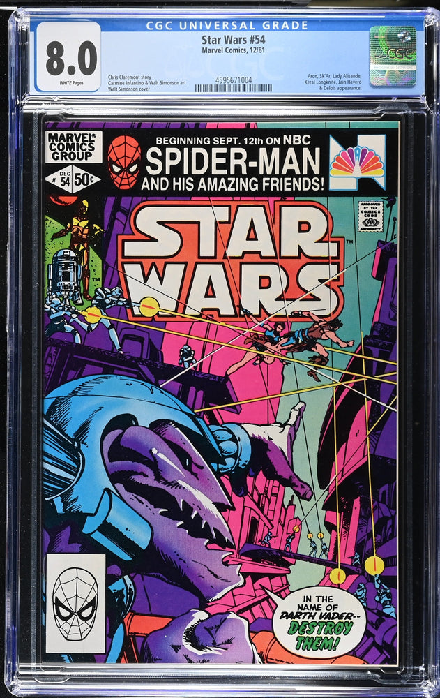 Star Wars #54 (12/81) Graded CGC 8 (Online Order Only)