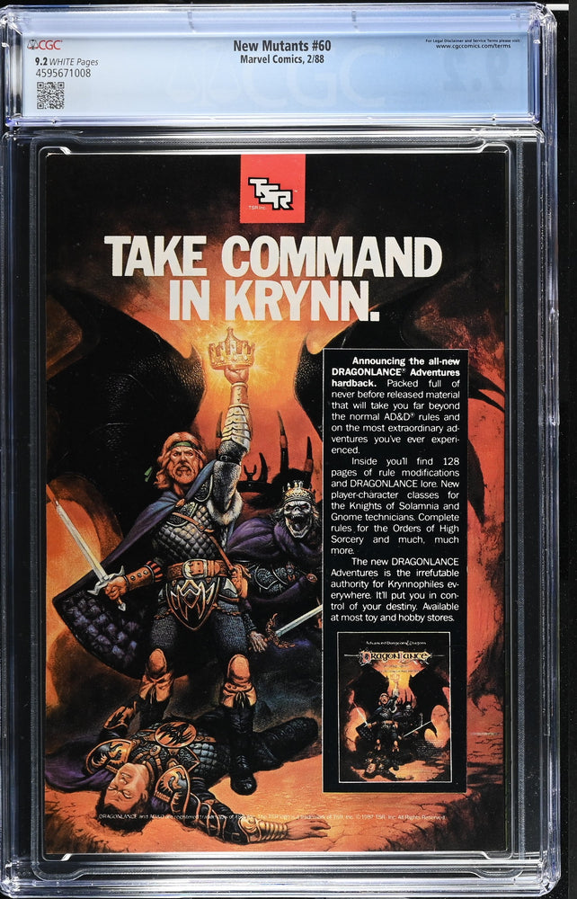 New Mutants #60 (2/88) Graded CGC 9.2 (Online Order Only)