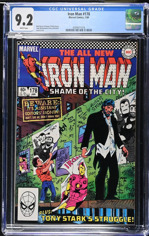 Iron Man #178 (1/84) Graded CGC 9.2 (Online Order Only)