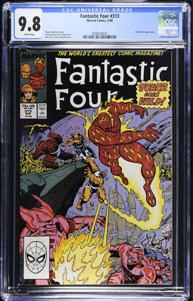 Fantastic Four #313 (4/88) Graded CGC 9.8 (Online Order Only)