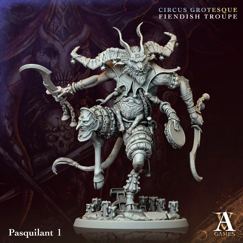 3D Printed Archvillain Games Pasquilant Circus Grotesque Fiendish Troupe 28 32mm D&D (Online Only)