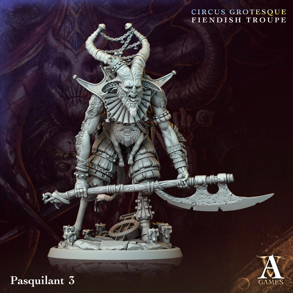3D Printed Archvillain Games Pasquilant Circus Grotesque Fiendish Troupe 28 32mm D&D (Online Only)