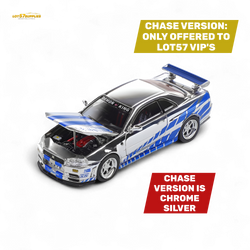 (Pre-Order) Demon King Auto Skyline GT-R R34 Z-Tune - Fast and Furious Paul Livery 1:64 (ONLINE ORDER ONLY)