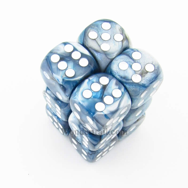 Chessex: D6 Lustrou DICE SET - 16MM (Online Order Only)