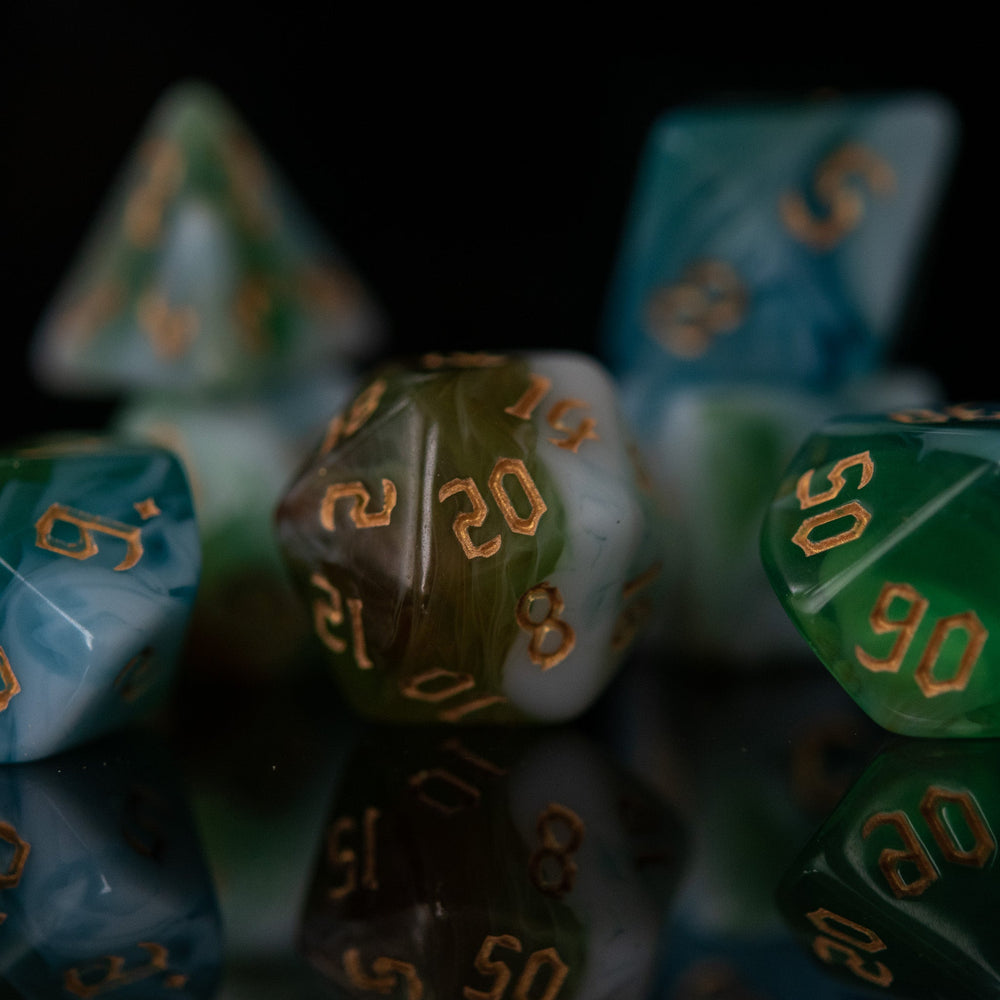 Cleric Class Acrylic Dice Set (ONLINE ORDER ONLY)