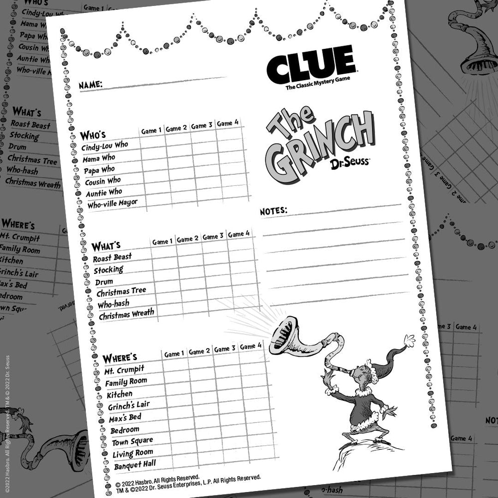 CLUE®: Grinch (ONLINE ORDER ONLY)