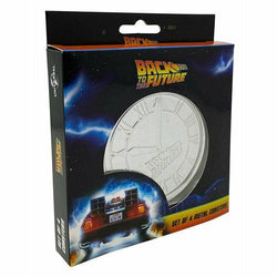 Back to the Future Set of 4 Metal Coasters (ONLINE ORDER ONLY)