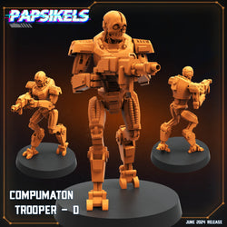 3D Printed Papsikels Compumaton Trooper Set JUNE 2024 SCIFI 28mm 32mm (Online Only)