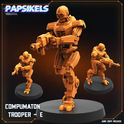 3D Printed Papsikels Compumaton Trooper Set JUNE 2024 SCIFI 28mm 32mm (Online Only)