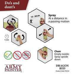 Army Painter Colour Primer: Dragon Red (ONLINE ORDER ONLY)