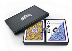 COPAG Playing Cards: Double Deck Set - Neoteric - Blue/Yellow - Poker Size - Jumbo Index (2) (ONLINE ORDER ONLY)