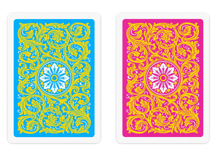 COPAG Playing Cards: Double Deck Set - Neoteric - Pink/Yellow - Poker Size - Jumbo Index (2) (ONLINE ORDER ONLY)