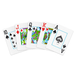 COPAG Playing Cards: Double Deck Set - Neoteric - Pink/Yellow - Poker Size - Jumbo Index (2) (ONLINE ORDER ONLY)