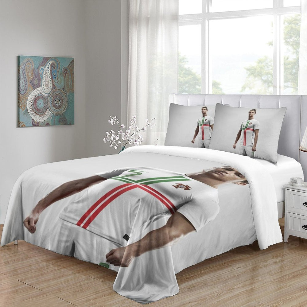 CR7 Cristiano Ronaldo Bedding Set Pattern Quilt Duvet Cover (Online Order Only)