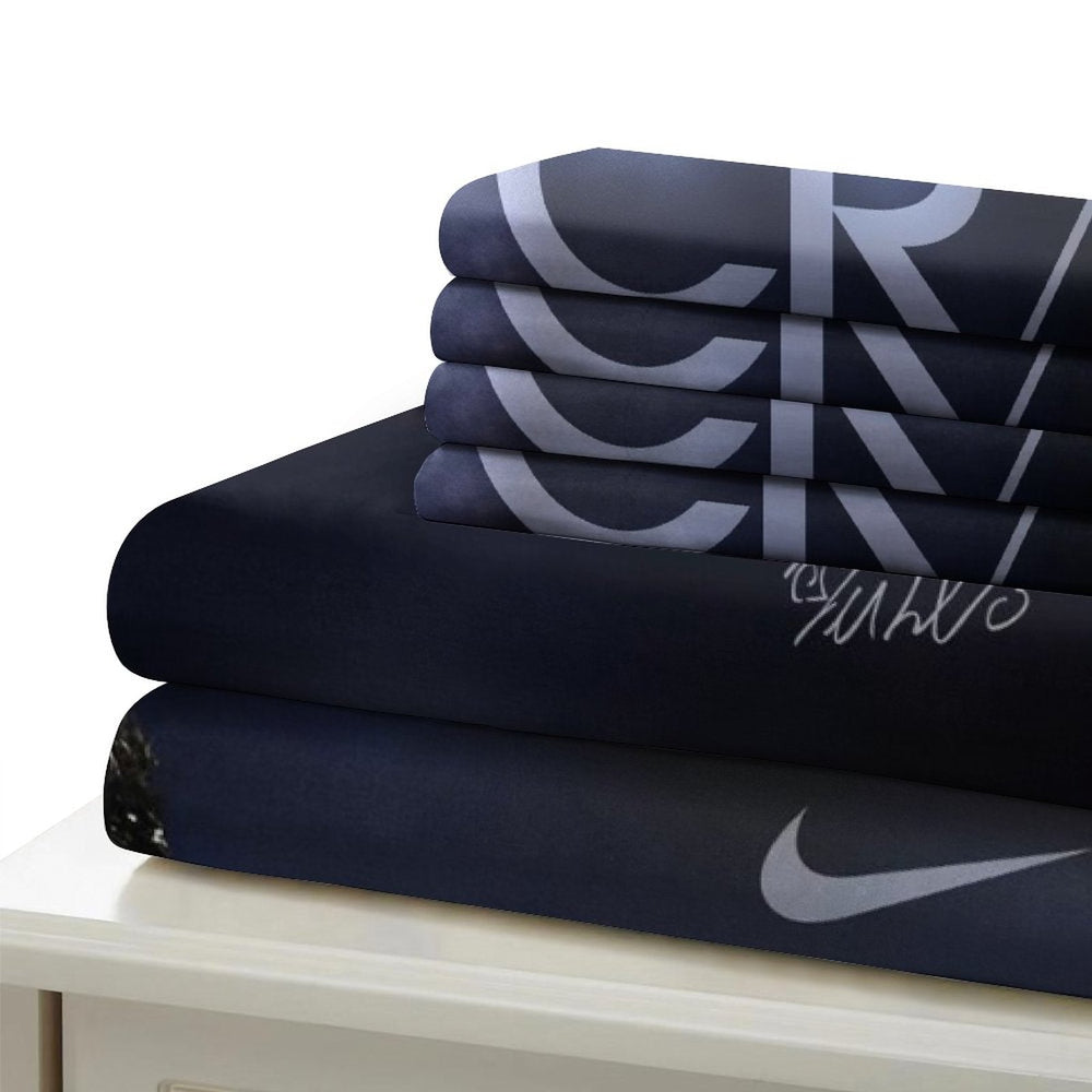 CR7 Cristiano Ronaldo Bedding Set Pattern Quilt Duvet Cover (Online Order Only)