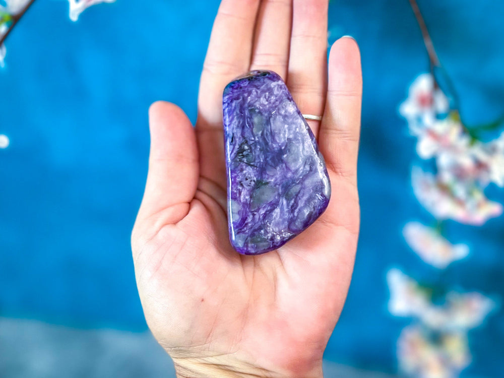 Polished Charoite 51-100 Grams (ONLINE ORDER ONLY)