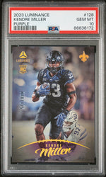 2023 PANINI LUMINANCE KENDRE MILLER PURPLE #128 - PSA 10 ROOKIE CARD (Online Order Only)