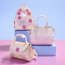 Loungefly Disney Stitch & Angel Cherry Blossom Bow Handle Crossbody Bag (Online Order Only)