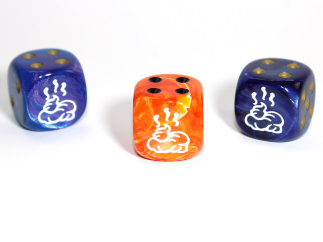 Poop d6 (Dice colors are filled at random) Pipped Dice 16mm | Sold Per Die (Online Only)