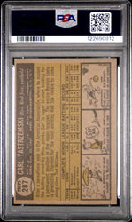 Graded 1961 Topps Carl Yastrzemski #287 Star Rookie 2nd Year Baseball Card PSA 5 Excellent