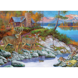Cabin Visitors 1000 Piece Jigsaw Puzzle Eurographics (ONLINE ORDER ONLY)