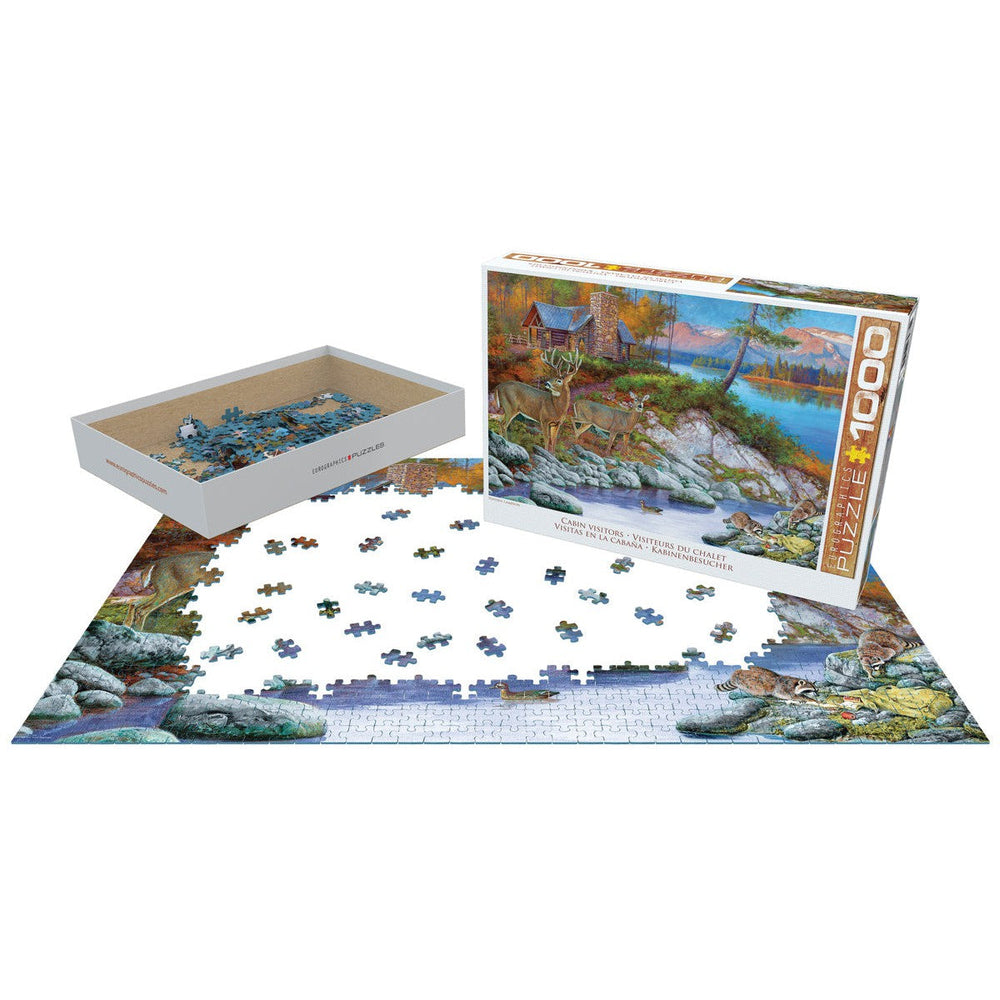 Cabin Visitors 1000 Piece Jigsaw Puzzle Eurographics (ONLINE ORDER ONLY)