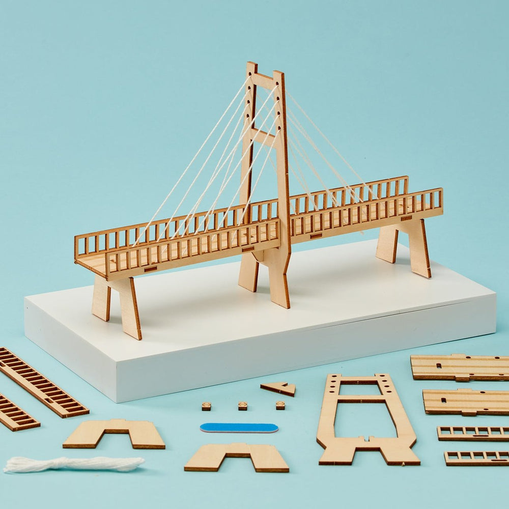 Cable-Stayed Bridge DIY Kit, Educational STEM Toy (ONLINE ORDER ONLY)