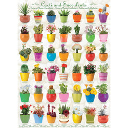 Cacti & Succulents 1000 Piece Jigsaw Puzzle Eurographics (ONLINE ORDER ONLY)