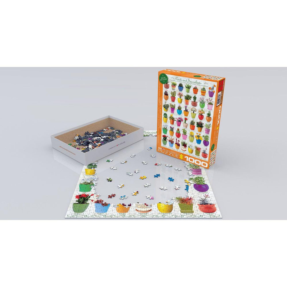 Cacti & Succulents 1000 Piece Jigsaw Puzzle Eurographics (ONLINE ORDER ONLY)