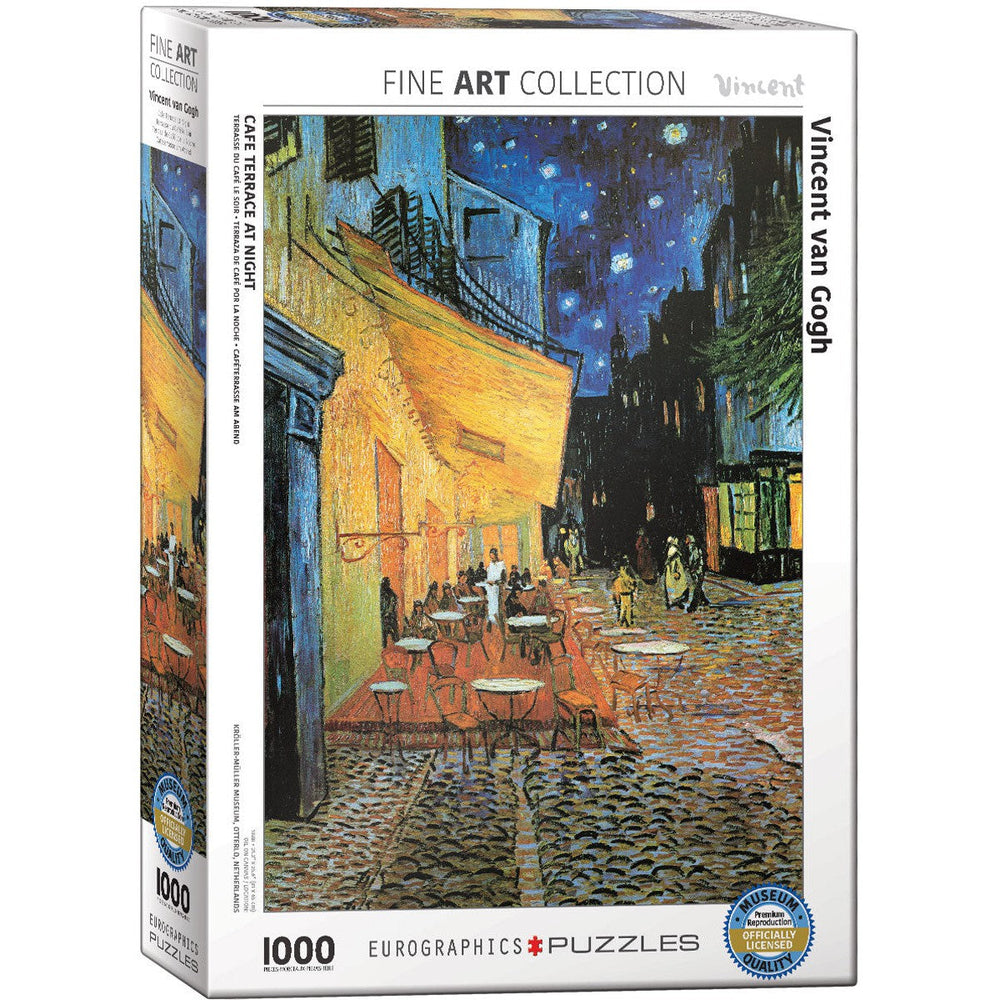 Café Terrace at Night 1000 Piece Jigsaw Puzzle Eurographics (ONLINE ORDER ONLY)