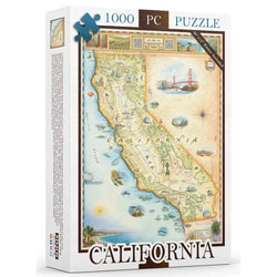 California 1000 Piece Jigsaw Puzzle Xplorer Maps (ONLINE ORDER ONLY)