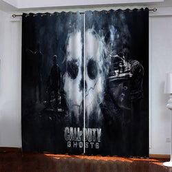 Call of Duty Pattern Curtains Blackout Window Drapes (Online Order Only)