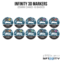 Infinity 3D Markers: Noctifer (25mm Camo -6) (ONLINE ORDER ONLY)