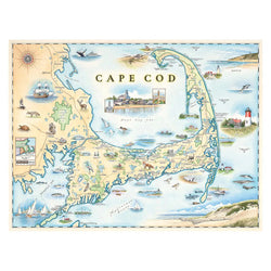 Cape Cod 1000 Piece Jigsaw Puzzle Xplorer Maps (ONLINE ORDER ONLY)