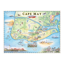 Cape May 1000 Piece Jigsaw Puzzle Xplorer Maps (ONLINE ORDER ONLY)
