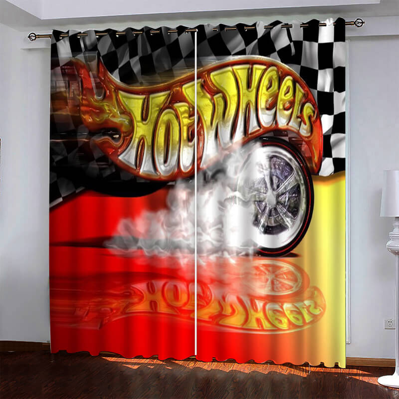 Car Model Hot Wheels Curtains Blackout Window Drapes (Online Order Only)