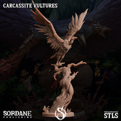 3D Printed Sordane Publishing Carcassite Beast Vulture Burrows Below 28 32mm D&D (Online Only)