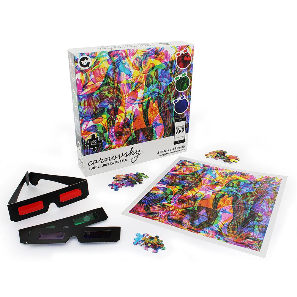 Carnovsky Jungle 500 Piece Jigsaw Puzzle Ginger Fox (ONLINE ORDER ONLY)