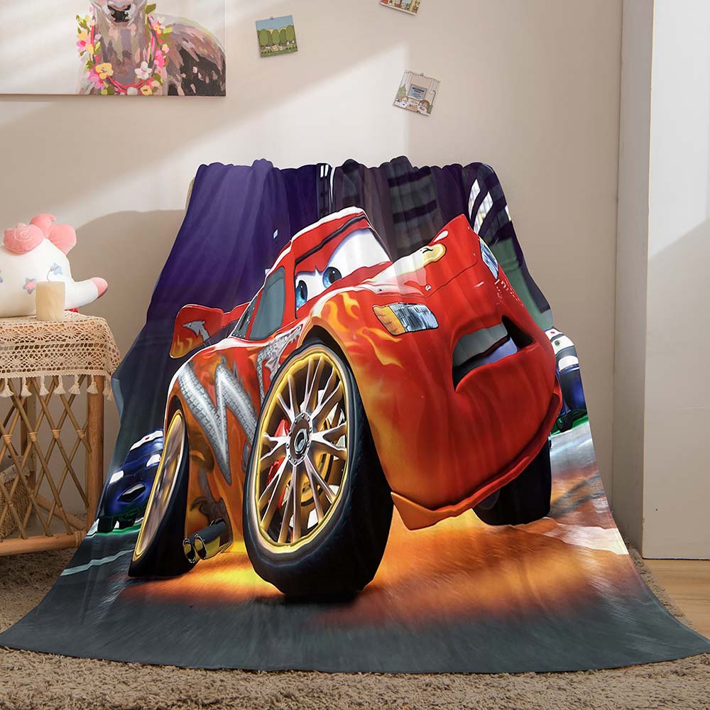 Cars Pattern Blanket Flannel Throw Room Decoration (Online Order Only)