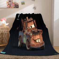 Cars Pattern Blanket Flannel Throw Room Decoration (Online Order Only)