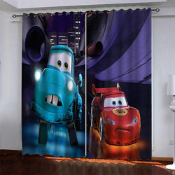 Cars Pattern Curtains Pattern Blackout Window Drapes (Online Order Only)