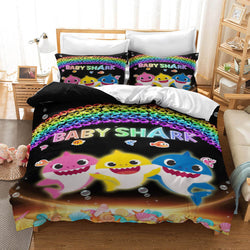 Cartoon Baby Shark Cosplay Bedding Set Quilt Cover (Online Order Only)
