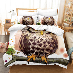 Cartoon Owl Bedding Sets Quilt Cover Without Filler (Online Order Only)