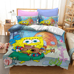 Cartoon SpongeBob SquarePants Bedding Sets Quilt Cover Without Filler (Online Order Only)