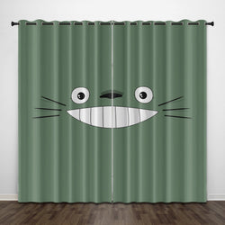 Cartoon Tonari no Totoro Curtains Pattern Blackout Window Drapes (Online Order Only)