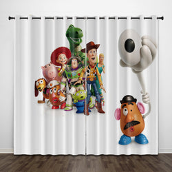 Cartoon Toy Story Curtains Pattern Blackout Window Drapes (Online Order Only)