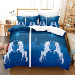 Cartoon Unicorn Bedding Set Quilt Covers Room Decoration (Online Order Only)